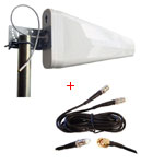 HUAWEI B612 B612S TELUS SMART HUB LTE CPE ROUTER EXTERNAL LOG PERIODIC YAGI ANTENNA WIDE BAND W/ 30FT CABLE DIRECTIONAL AERIAL