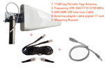 EXTERNAL YAGI ANTENNA FOR INSEEGO MIFI 8000 W/ 60FT CABLE 3G 4G LTE DIRECTIONAL AERIAL WIDE BAND